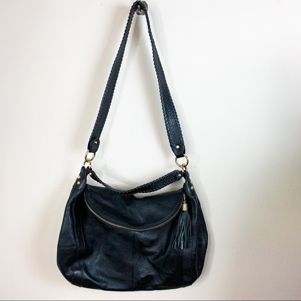 Vintage Leather Shoulder Zipper Bag